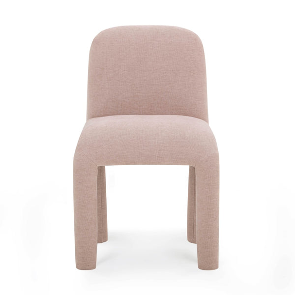TOV Furniture Georgia Performance Chenille Dining Chair – Modern Elegance with Plush Comfort for Every Gathering Light Pink TOV-D54574