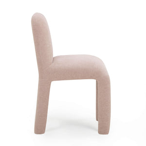 TOV Furniture Georgia Performance Chenille Dining Chair – Modern Elegance with Plush Comfort for Every Gathering Light Pink TOV-D54574