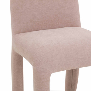 TOV Furniture Georgia Performance Chenille Dining Chair – Modern Elegance with Plush Comfort for Every Gathering Light Pink TOV-D54574