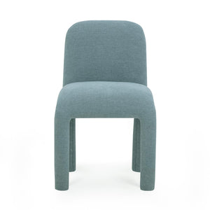 TOV Furniture Georgia Performance Chenille Dining Chair – Modern Elegance with Plush Comfort for Every Gathering Light Blue TOV-D54575