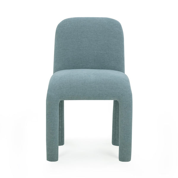 TOV Furniture Georgia Performance Chenille Dining Chair – Modern Elegance with Plush Comfort for Every Gathering Light Blue TOV-D54575