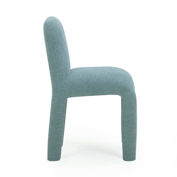 TOV Furniture Georgia Performance Chenille Dining Chair – Modern Elegance with Plush Comfort for Every Gathering Light Blue TOV-D54575