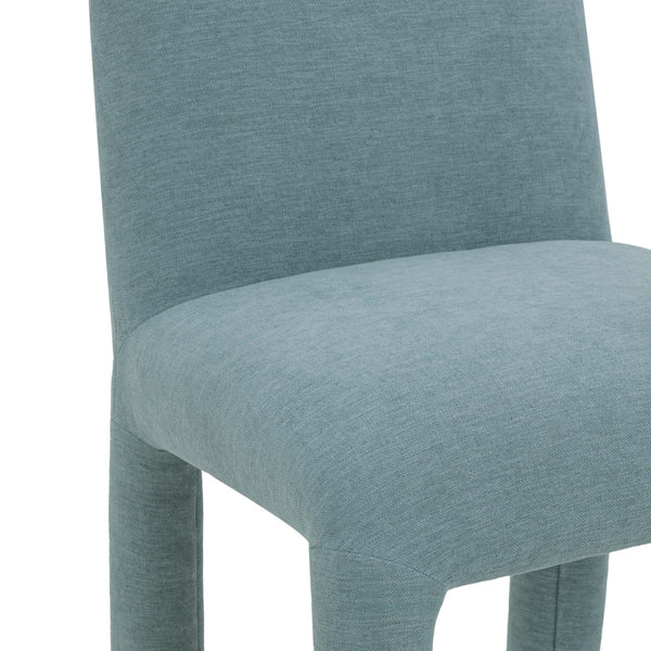 TOV Furniture Georgia Performance Chenille Dining Chair – Modern Elegance with Plush Comfort for Every Gathering Light Blue TOV-D54575