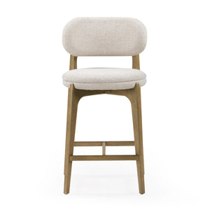 TOV Furniture Carnation Mid-Century Modern Counter Stool - Durable, Stylish, and Comfortable for Any Space Cream TOV-D54577