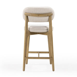 TOV Furniture Carnation Mid-Century Modern Counter Stool - Durable, Stylish, and Comfortable for Any Space Cream TOV-D54577