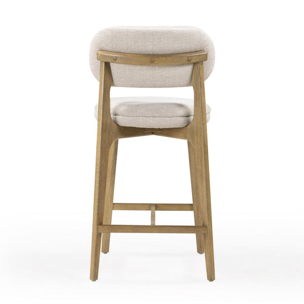TOV Furniture Carnation Mid-Century Modern Counter Stool - Durable, Stylish, and Comfortable for Any Space Cream TOV-D54577