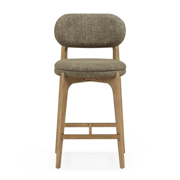TOV Furniture Carnation Mid-Century Modern Counter Stool - Durable, Stylish, and Comfortable for Any Space Forest Green TOV-D54578