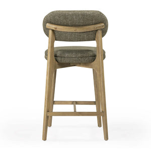 TOV Furniture Carnation Mid-Century Modern Counter Stool - Durable, Stylish, and Comfortable for Any Space Forest Green TOV-D54578