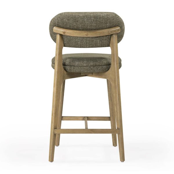 TOV Furniture Carnation Mid-Century Modern Counter Stool - Durable, Stylish, and Comfortable for Any Space Forest Green TOV-D54578