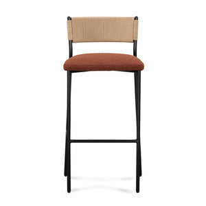 TOV Furniture Celine Performance Boucle Stool - Modern Minimalist Seating for Comfort, Durability & Style Everywhere Maroon / Bar Height TOV-D54646