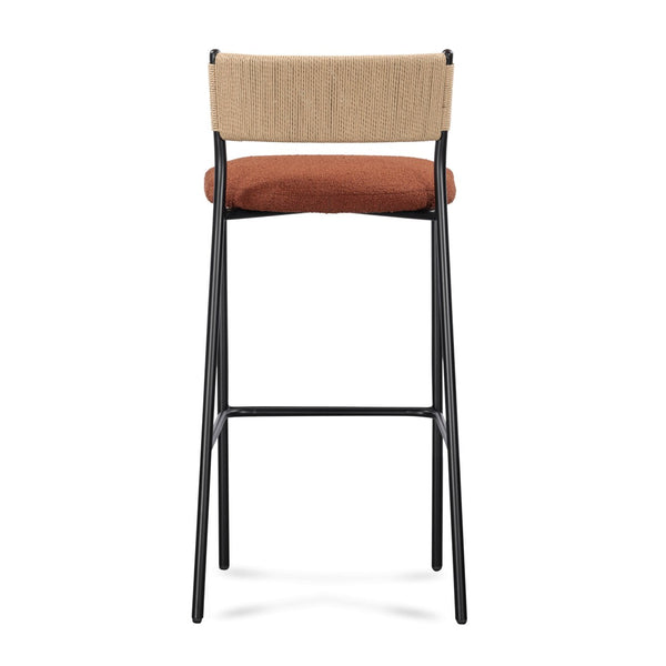 TOV Furniture Celine Performance Boucle Stool - Modern Minimalist Seating for Comfort, Durability & Style Everywhere Maroon / Bar Height TOV-D54646