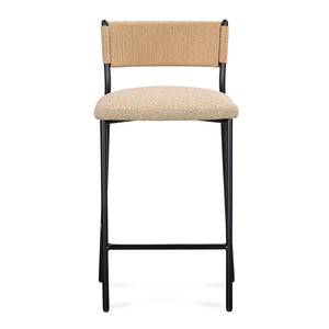 TOV Furniture Celine Performance Boucle Stool - Modern Minimalist Seating for Comfort, Durability & Style Everywhere Tan / Bar Height TOV-D54647