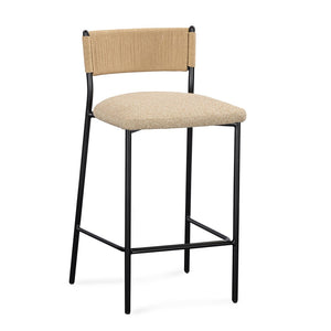 TOV Furniture Celine Performance Boucle Stool - Modern Minimalist Seating for Comfort, Durability & Style Everywhere Tan / Bar Height TOV-D54647