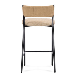 TOV Furniture Celine Performance Boucle Stool - Modern Minimalist Seating for Comfort, Durability & Style Everywhere Tan / Bar Height TOV-D54647