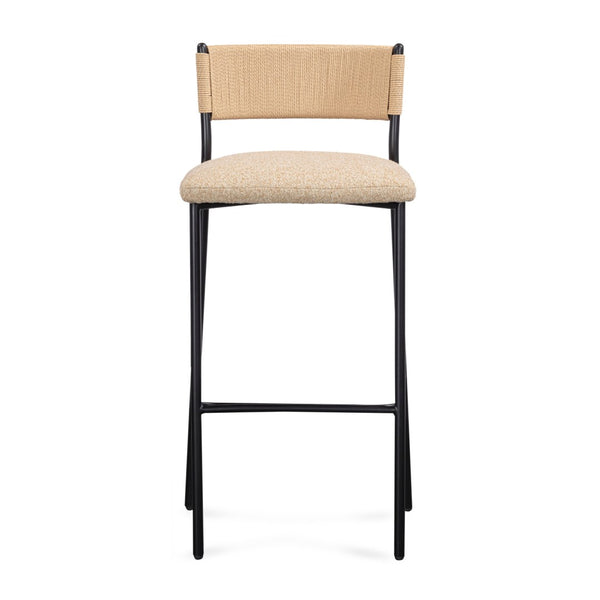 TOV Furniture Celine Performance Boucle Stool - Modern Minimalist Seating for Comfort, Durability & Style Everywhere Tan / Counter Height TOV-D54649