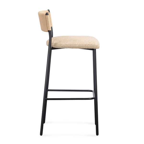TOV Furniture Celine Performance Boucle Stool - Modern Minimalist Seating for Comfort, Durability & Style Everywhere Tan / Counter Height TOV-D54649