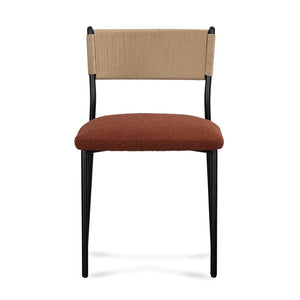 TOV Furniture Celine Performance Boucle Dining Chairs Set of 2 - Modern, Durable, and Stylish for Any Space Maroon TOV-D54650