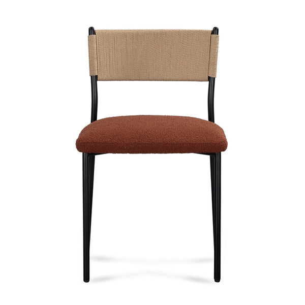 TOV Furniture Celine Performance Boucle Dining Chairs Set of 2 - Modern, Durable, and Stylish for Any Space Maroon TOV-D54650