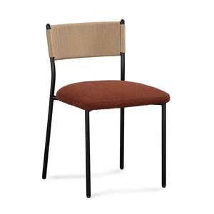 TOV Furniture Celine Performance Boucle Dining Chairs Set of 2 - Modern, Durable, and Stylish for Any Space Maroon TOV-D54650