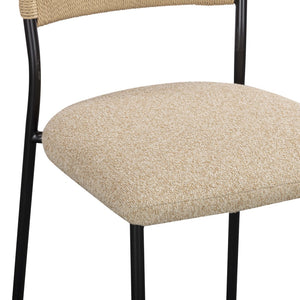 TOV Furniture Celine Performance Boucle Dining Chairs Set of 2 - Modern, Durable, and Stylish for Any Space Tan TOV-D54651