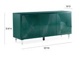 Karma Green Lacquer Buffet TOV-D5514 TOV Furniture