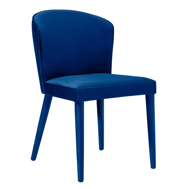 TOV Furniture Metropolitan Velvet Dining Chair - Luxurious Comfort and Modern Design for Your Elegant Dining Space Navy TOV-D56