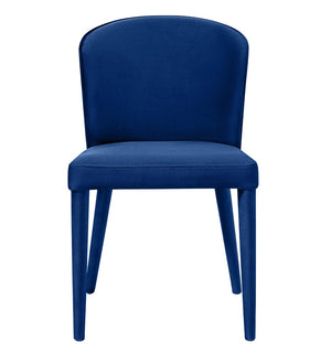TOV Furniture Metropolitan Velvet Dining Chair - Luxurious Comfort and Modern Design for Your Elegant Dining Space Navy TOV-D56