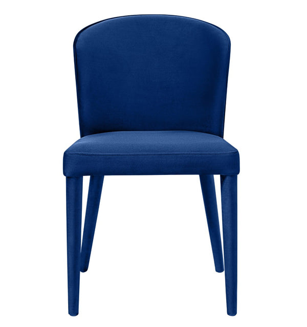 TOV Furniture Metropolitan Velvet Dining Chair - Luxurious Comfort and Modern Design for Your Elegant Dining Space Navy TOV-D56
