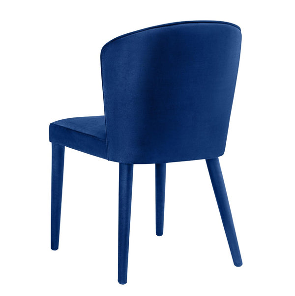 TOV Furniture Metropolitan Velvet Dining Chair - Luxurious Comfort and Modern Design for Your Elegant Dining Space Navy TOV-D56