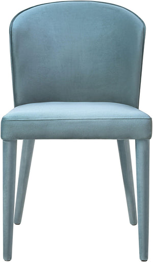 TOV Furniture Metropolitan Velvet Dining Chair - Luxurious Comfort and Modern Design for Your Elegant Dining Space Sea Blue TOV-D57