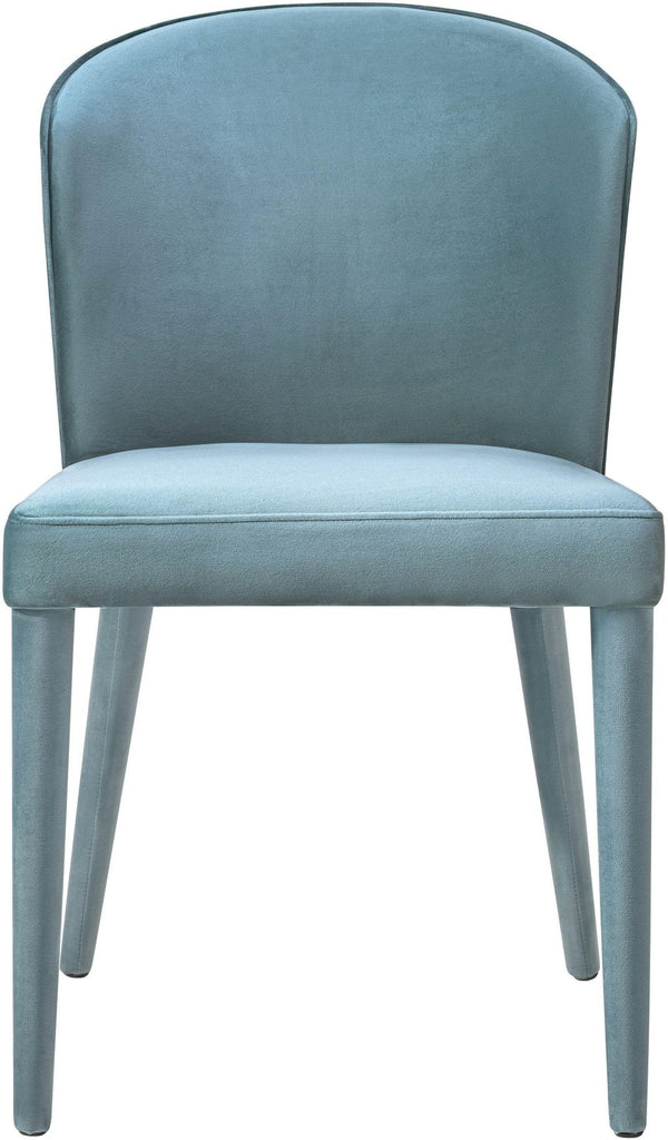 TOV Furniture Metropolitan Velvet Dining Chair - Luxurious Comfort and Modern Design for Your Elegant Dining Space Sea Blue TOV-D57
