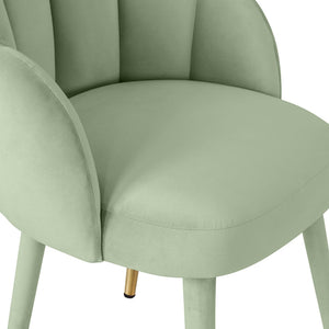 TOV Furniture Gardenia Plush Velvet Dining Chair with Gold Accents - Chic Design for Modern Dining Spaces Moss Green TOV-D68137