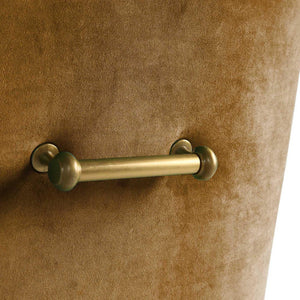 TOV Furniture Beatrix Velvet Side Chair - Chic Comfort with Gold Accents for Dining Rooms, Living Spaces & More Cognac TOV-D68305