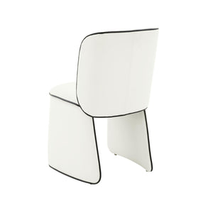 TOV Furniture Kinsley Dining Chair - Modern Sculptural Elegance with Luxurious Velvet Upholstery for Your Home Cream TOV-D68425