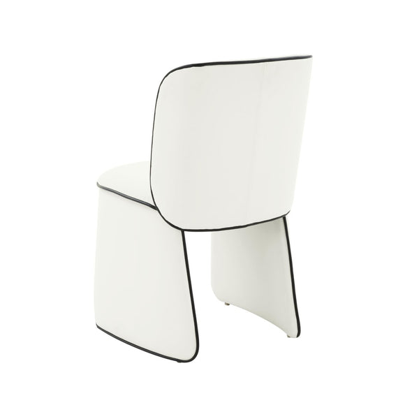 TOV Furniture Kinsley Dining Chair - Modern Sculptural Elegance with Luxurious Velvet Upholstery for Your Home Cream TOV-D68425