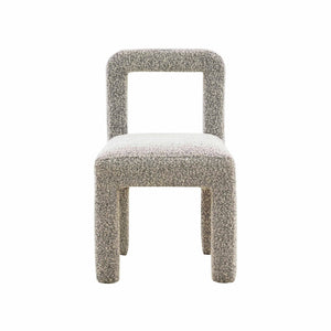 TOV Furniture Hazel Boucle Dining Chair - Modern Sculptural Design with Plush Foam for Comfortable Dining Experience Grey TOV-D68465