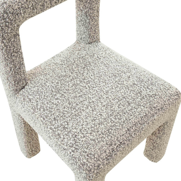 TOV Furniture Hazel Boucle Dining Chair - Modern Sculptural Design with Plush Foam for Comfortable Dining Experience Grey TOV-D68465