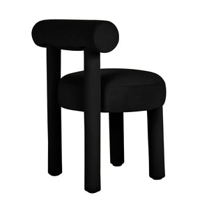 TOV Furniture Carmel Velvet Dining Chair - Sumptuous Comfort and Modern Design for a Stylish Dining Experience Black TOV-D68591