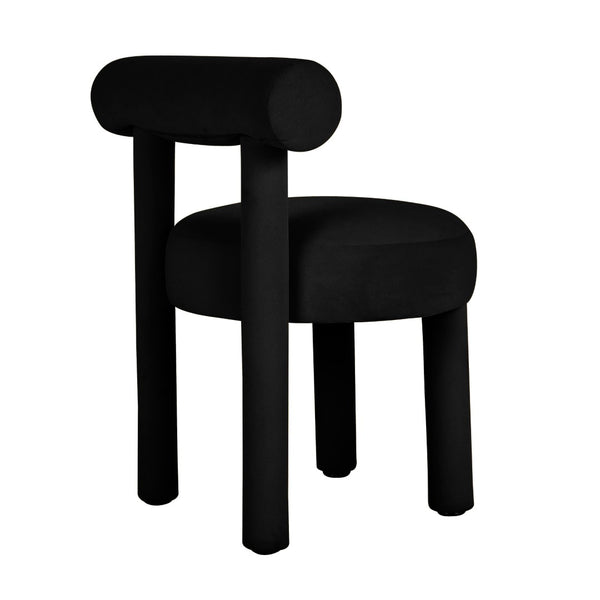 TOV Furniture Carmel Velvet Dining Chair - Sumptuous Comfort and Modern Design for a Stylish Dining Experience Black TOV-D68591