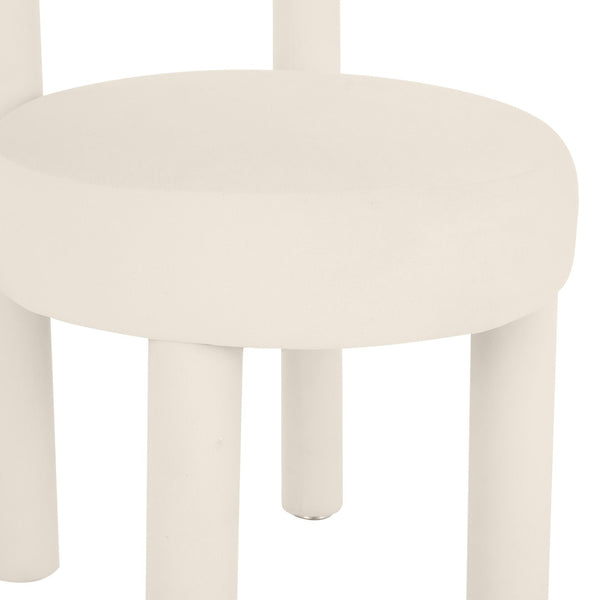 TOV Furniture Carmel Velvet Dining Chair - Sumptuous Comfort and Modern Design for a Stylish Dining Experience Cream TOV-D68592