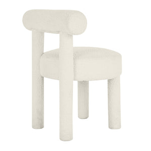 TOV Furniture Carmel Cream Performance Boucle Dining Chair - Modern Comfort, Durable Design & Luxurious Texture TOV-D68593