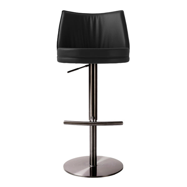 TOV Furniture Gala Adjustable Stool with Vegan Leather Upholstery - Modern, Durable, and Versatile Seating Solution Black TOV-D68622