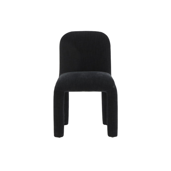 TOV Furniture Georgia Performance Chenille Dining Chair – Modern Elegance with Plush Comfort for Every Gathering Black TOV-D68634