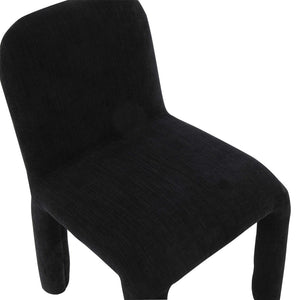 TOV Furniture Georgia Performance Chenille Dining Chair – Modern Elegance with Plush Comfort for Every Gathering Black TOV-D68634