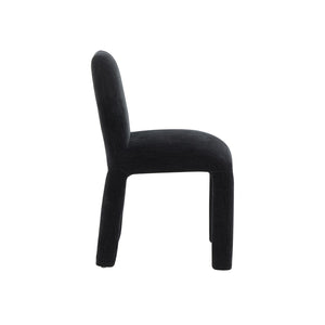 TOV Furniture Georgia Performance Chenille Dining Chair – Modern Elegance with Plush Comfort for Every Gathering Black TOV-D68634