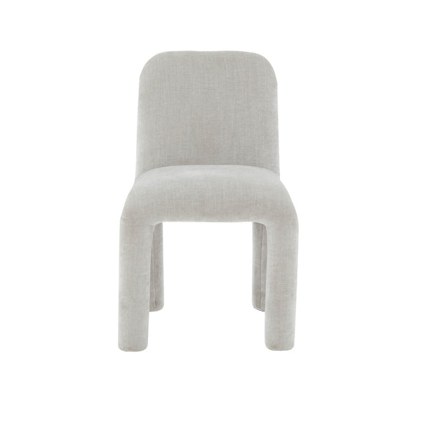 TOV Furniture Georgia Performance Chenille Dining Chair – Modern Elegance with Plush Comfort for Every Gathering Light Grey TOV-D68635