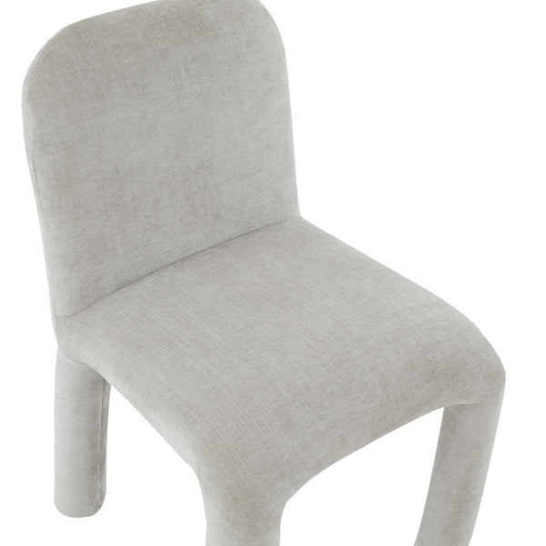 TOV Furniture Georgia Performance Chenille Dining Chair – Modern Elegance with Plush Comfort for Every Gathering Light Grey TOV-D68635