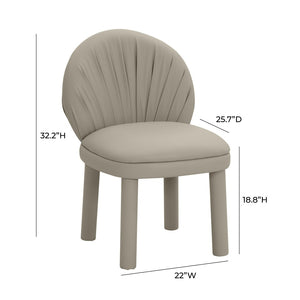 TOV Furniture Aliyah Performance Vegan Leather Dining Chair - Luxurious Comfort with Modern Art Nouveau Design TOV-D68652