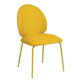 Lauren Yellow Vegan Leather Kitchen Chairs - Set of 2 TOV-D68696 TOV Furniture