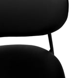 McKenzie Black Vegan Leather Stackable Dining Chair - Set of 2 TOV-D68700 TOV Furniture